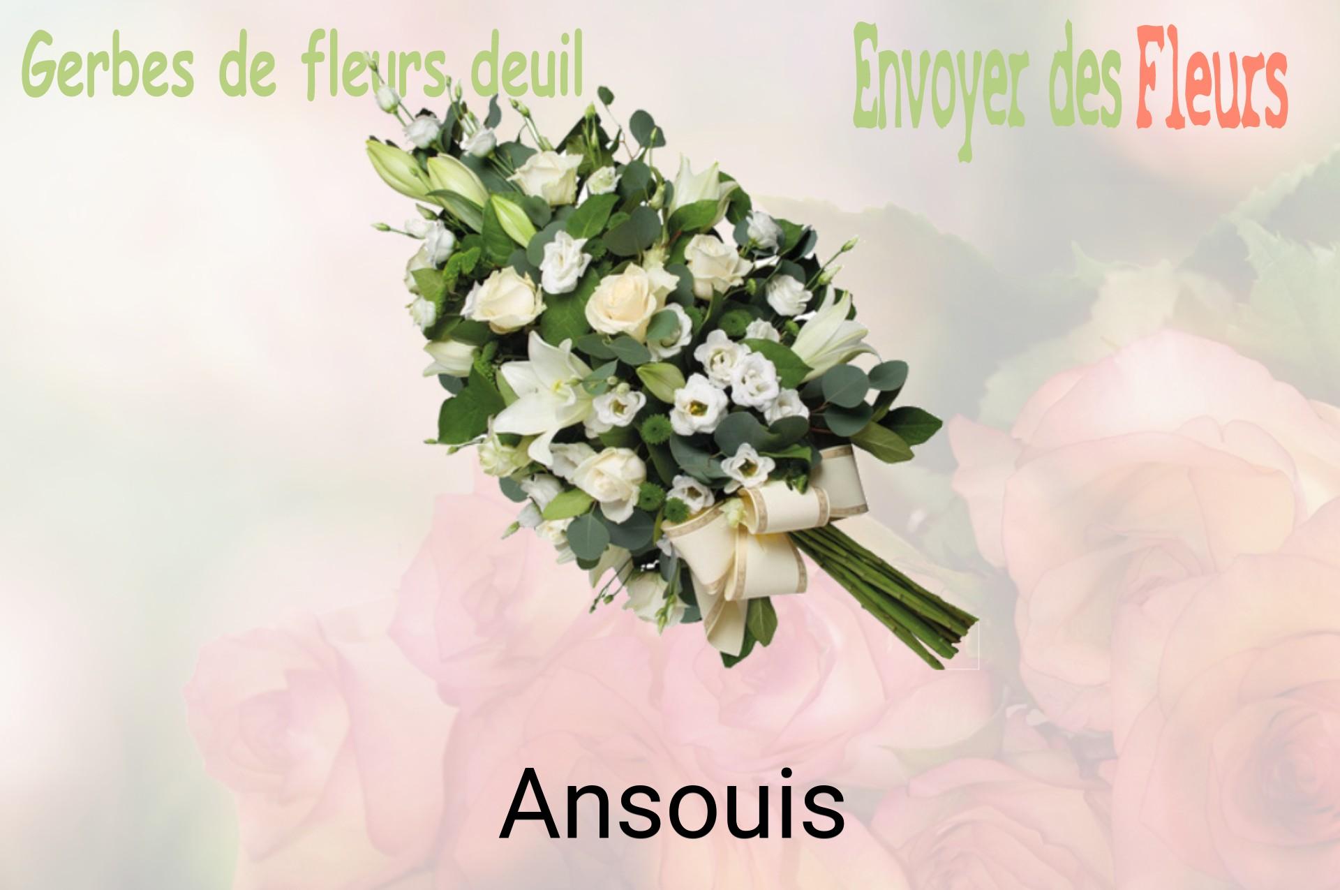 Gerbe de fleurs de deuil livrée à Ansouis